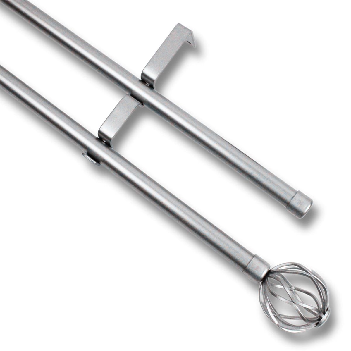 GUIZA - Barras De Cortina 19mm Extensibles Metálicas 120-210 Cm Guiza