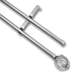GUIZA - Barras De Cortina 19mm Extensibles Metálicas 120-210 Cm