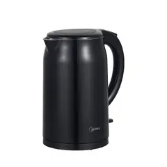 MIDEA - Hervidor Plástico con Doble Pared Negro MK-17PBK