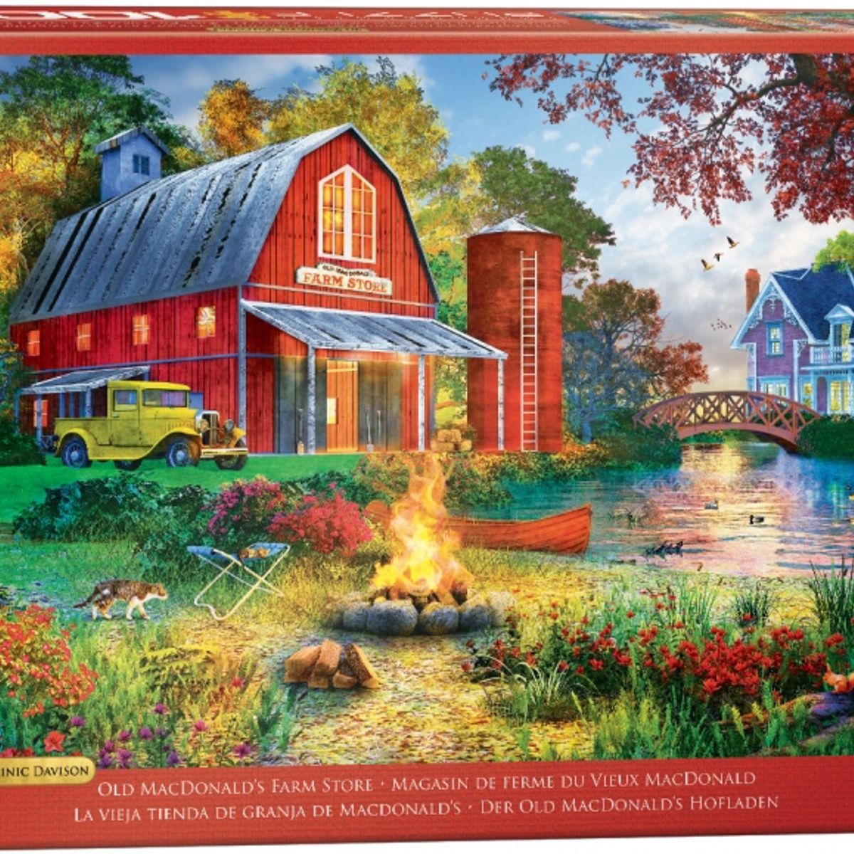 EUROGRAPHICS - EUROGRAPHICS 6000-5527 CAMPFIRE BY THE BARN DAVISON PUZZLE