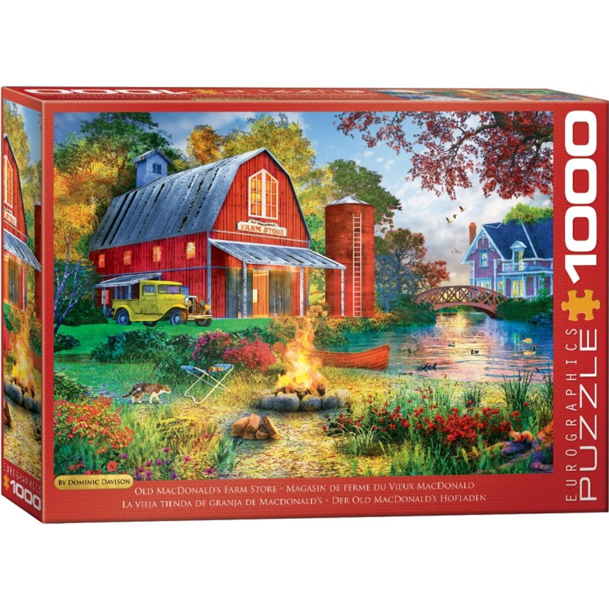 EUROGRAPHICS - EUROGRAPHICS 6000-5527 CAMPFIRE BY THE BARN DAVISON PUZZLE