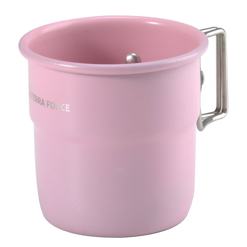 TERRA FORCE - TAZA ALUMINIO CAMPING 300 ML ROSADO