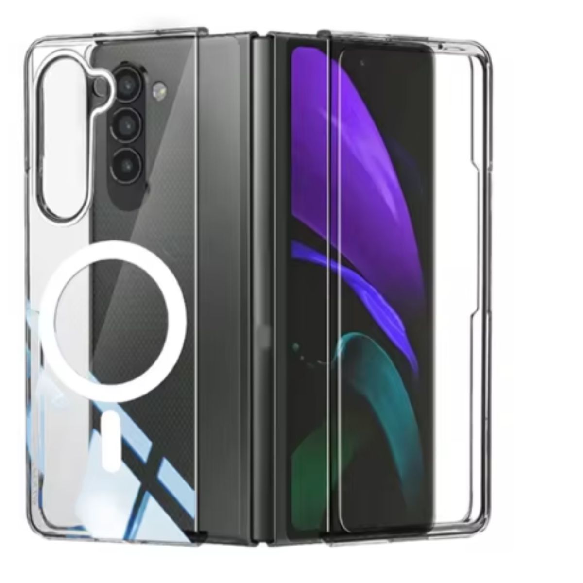 GENERICO - Carcasa Para Samsung Z Fold 5 Transparente  MagSafe
