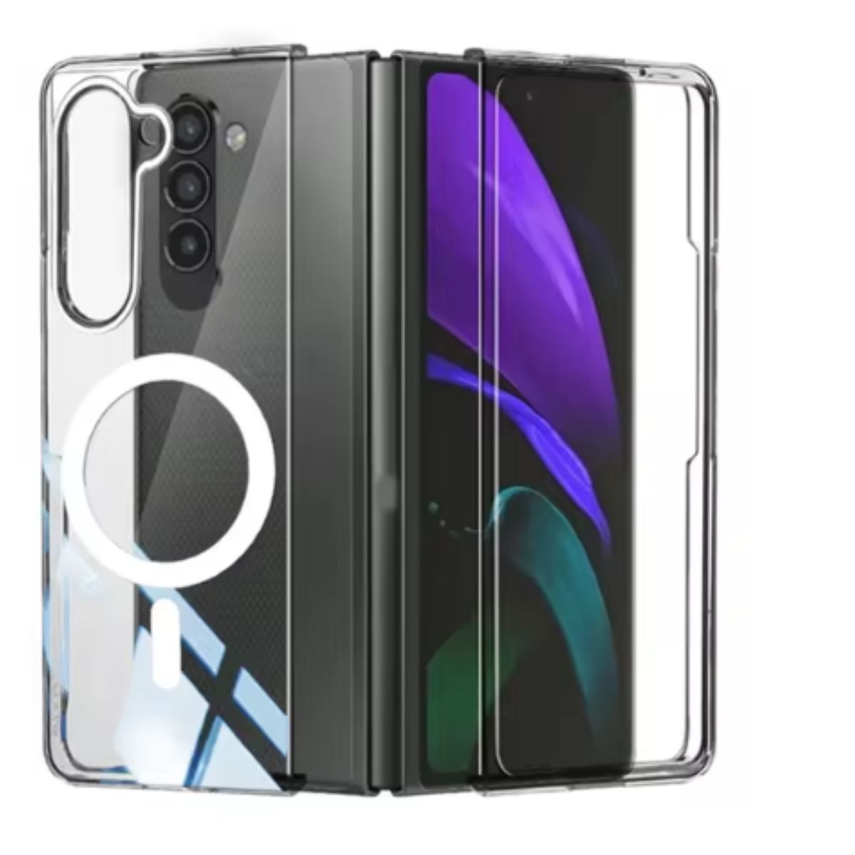 GENERICO - Carcasa Para Samsung Z Fold 5 Transparente  MagSafe