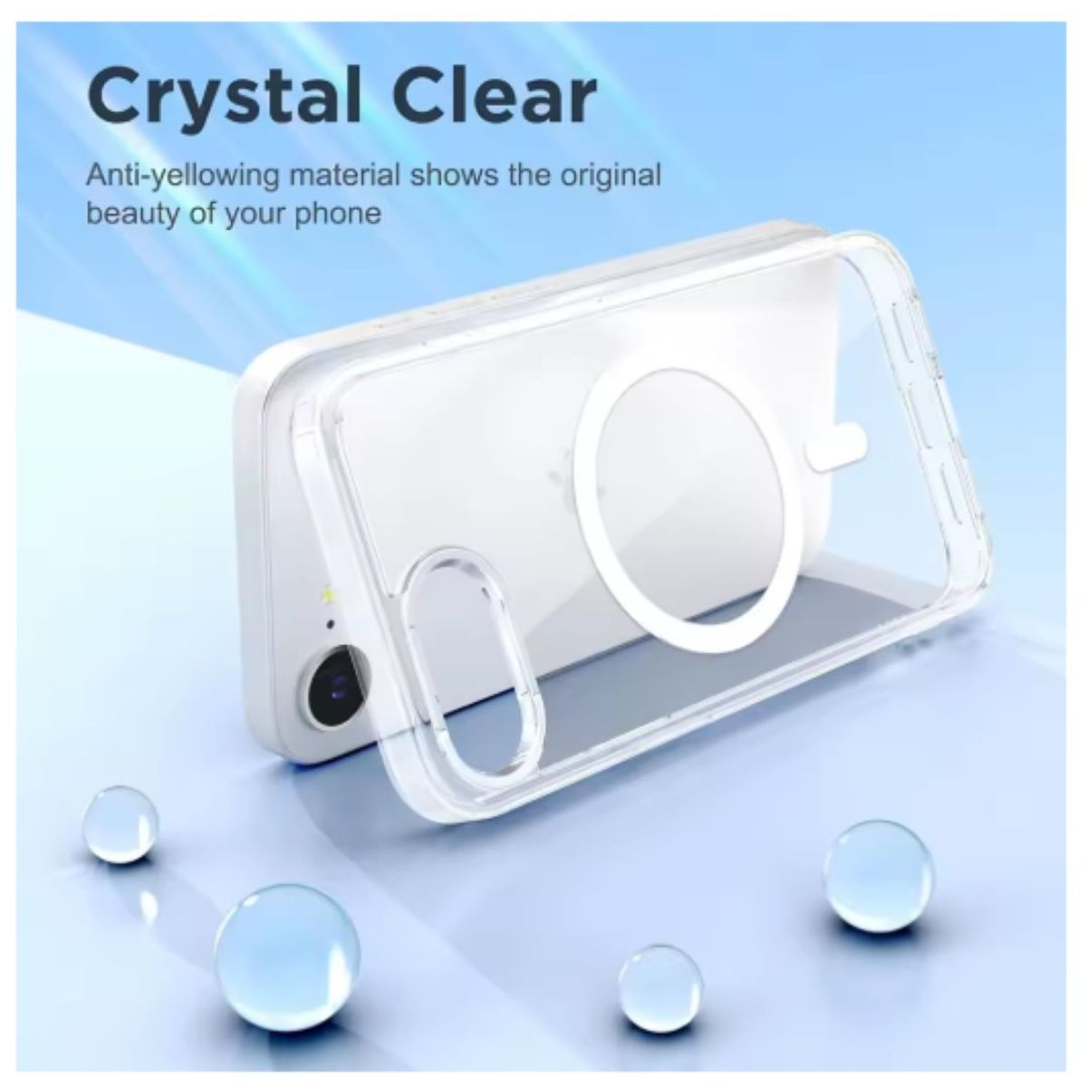 GENERICO - Carcasa Para iPhone 16e Transparente MagSafe