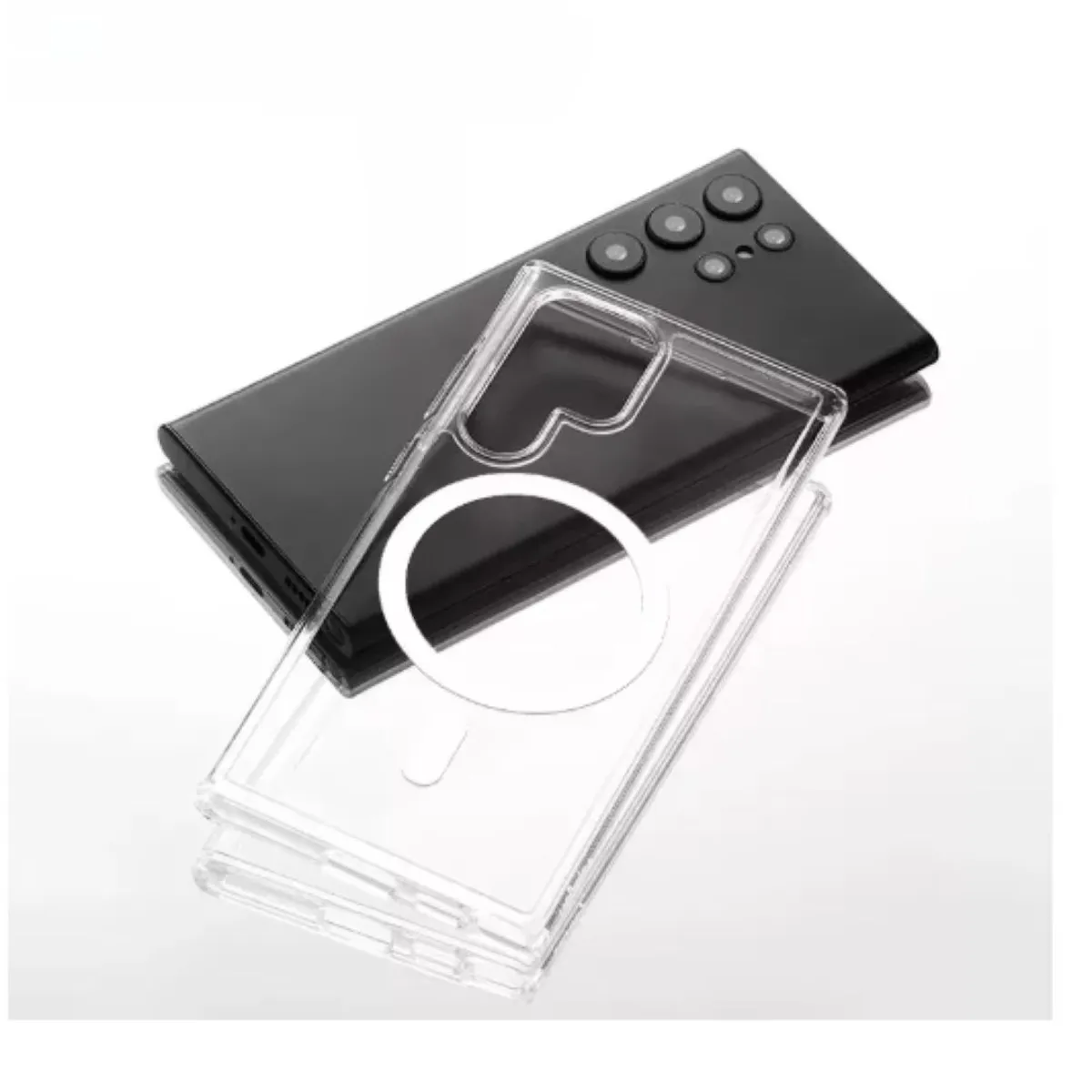 GENERICO - Carcasa Para Samsung S24 Ultra Transparente MagSafe