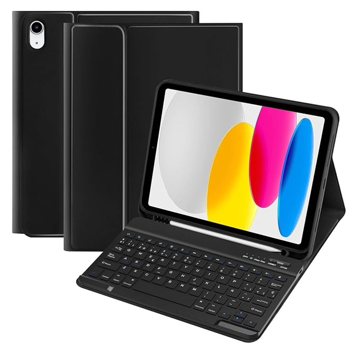 GENERICO - Carcasa Con Teclado Para iPad iPad 11th  A16 Negro