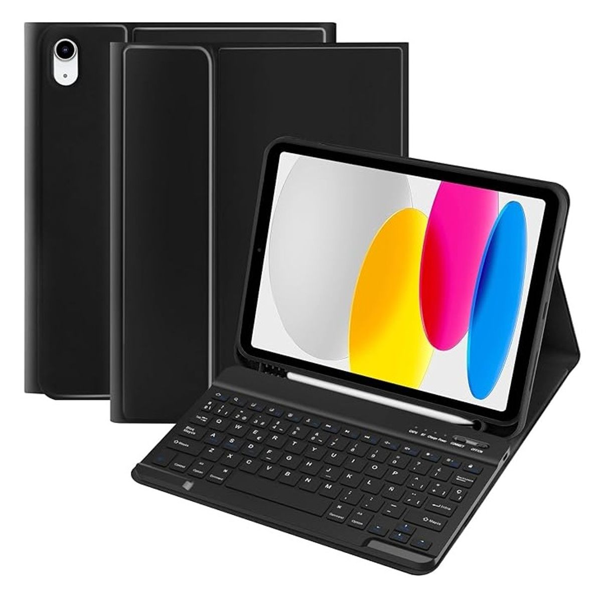 GENERICO - Carcasa Con Teclado Para iPad iPad 11th  A16 Negro