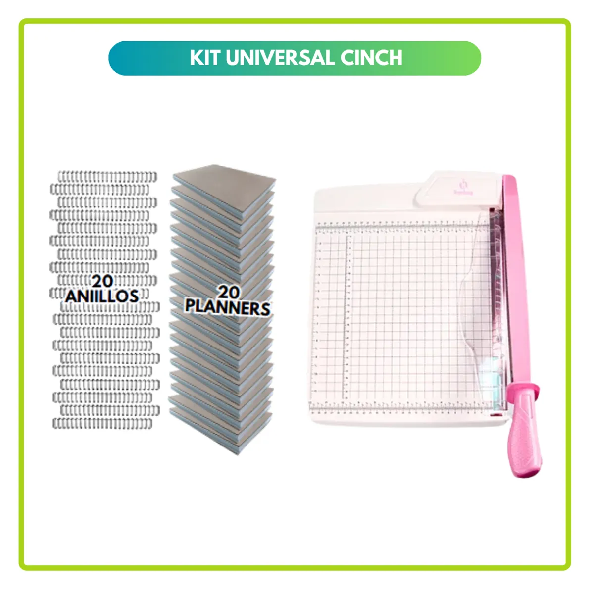 AMERICAN CRAFTS - Encuadernadora UNIVERSAL CINCH + INSUMOS 02