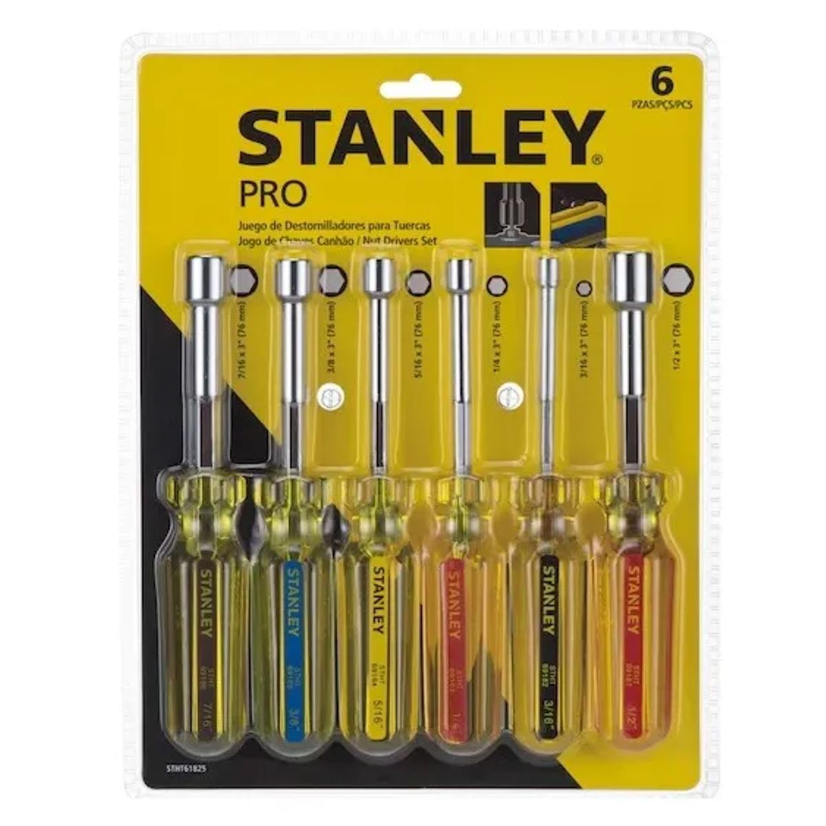 STANLEY - Juego Destornilladores Pro Para Tuercas Stanley Stht61825