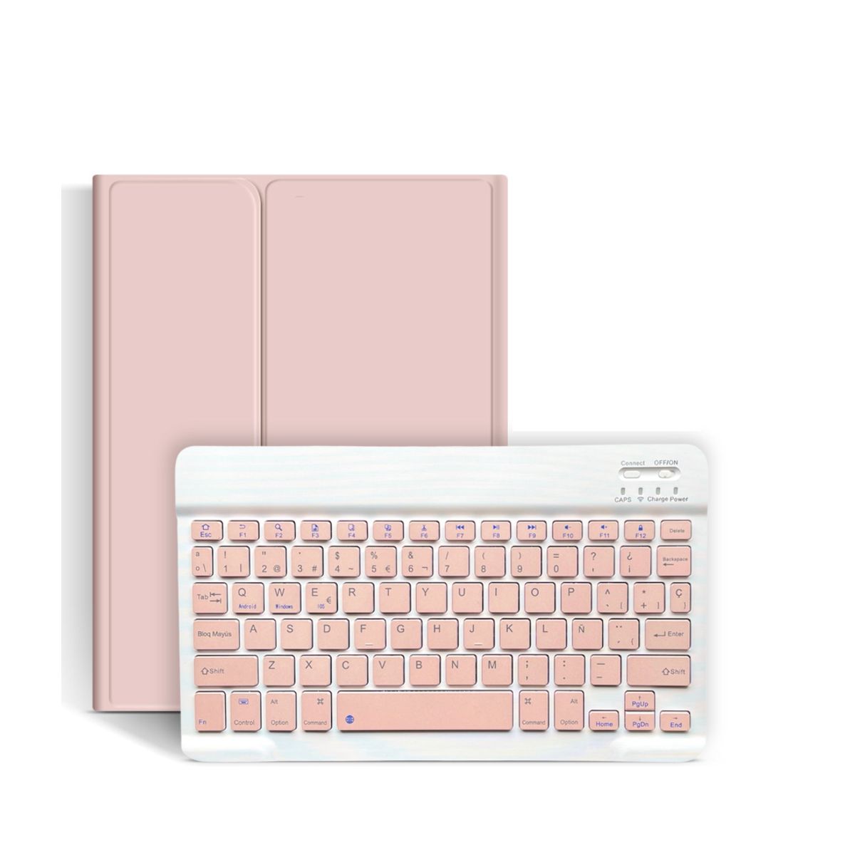 GENERICO - Carcasa Con Teclado Para iPad iPad 11th  A16 Rosa