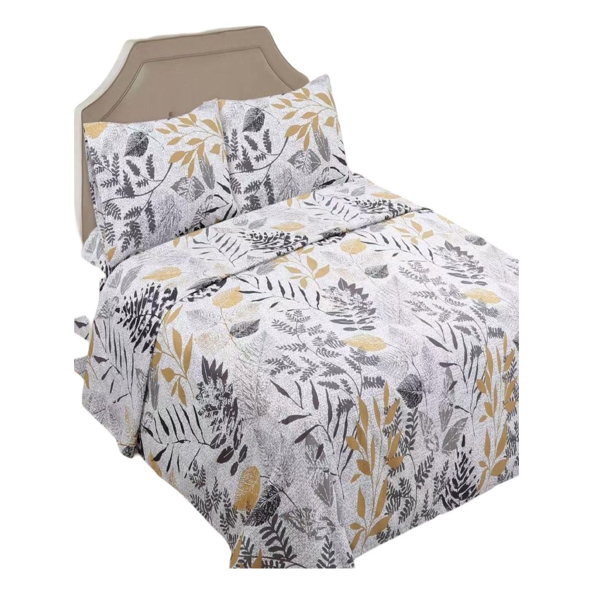 GENERICO - JUEGO DE SABANAS 144 HILOS  PLAZA Y MEDIA