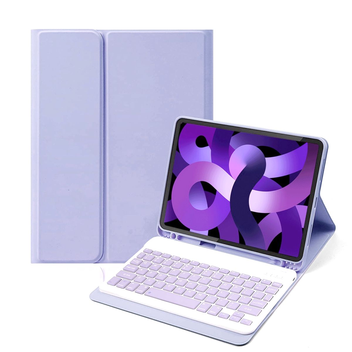 GENERICO - Carcasa Con Teclado Para iPad iPad 11th  A16 Lavanda