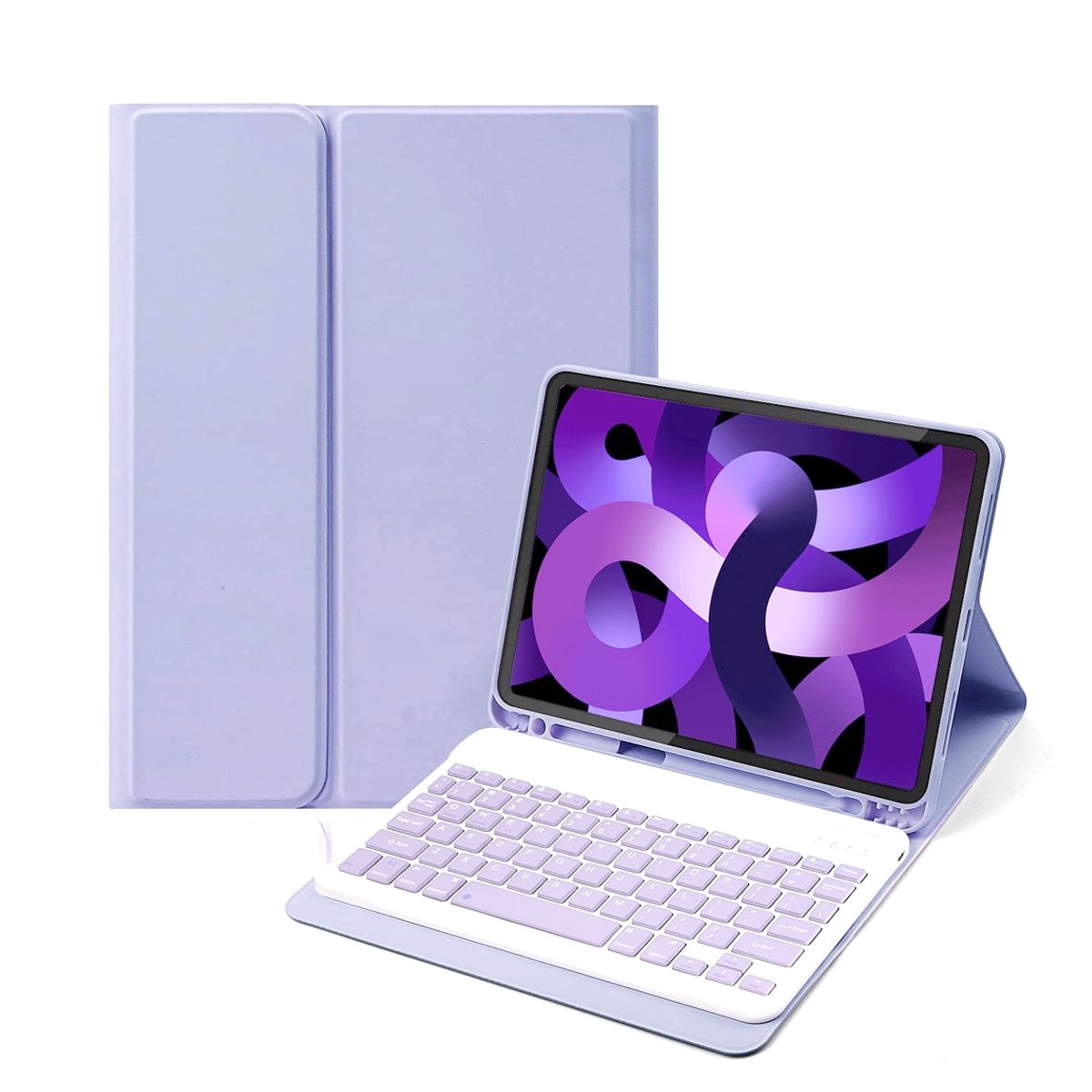 GENERICO - Carcasa Con Teclado Para iPad iPad 11th  A16 Lavanda
