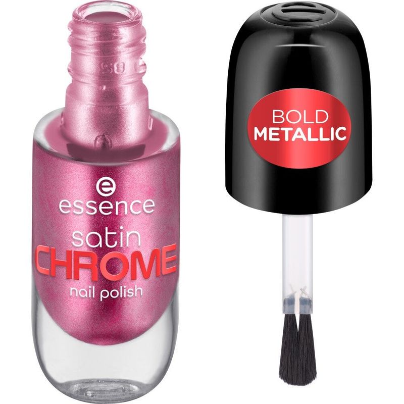 ESSENCE - Esmalte De Uñas Satin Chrome 03 Meta Maroon