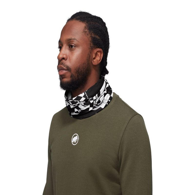 MAMMUT - Cuello Unisex Neck Gaiter Scrambled Negro Mammut