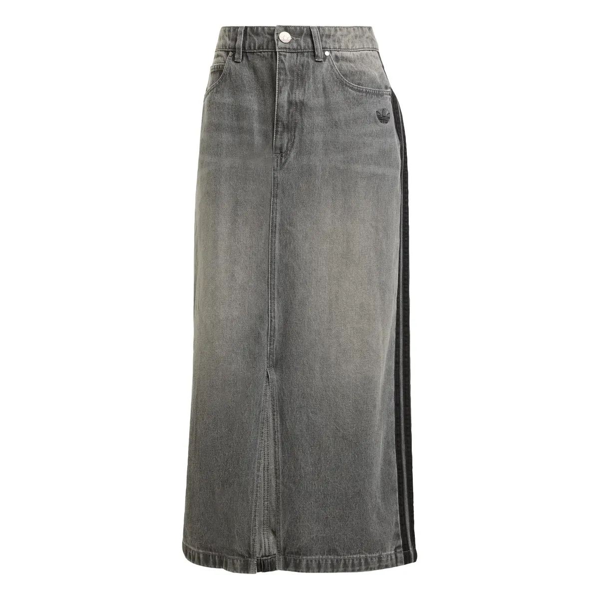 ADIDAS - Falda lápiz de tejido denim de 3 Tiras Adicolor