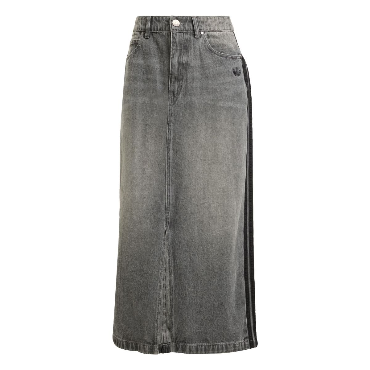 ADIDAS - Falda lápiz de tejido denim de 3 Tiras Adicolor