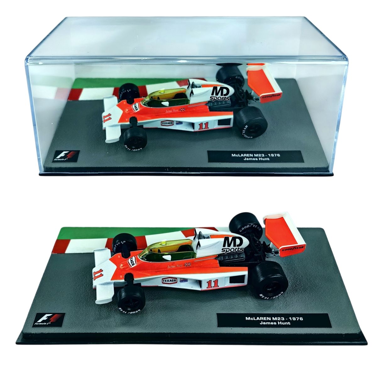 FORMULA 1 - Auto Formula 1 Mclaren M23 1976 James Hunt Caja Acrilic 1:43