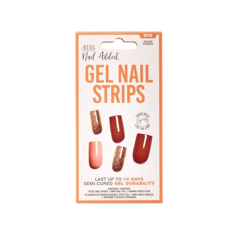 ARDELL - Uñas Adhesivas Gel Nail Strips Golden Goddess