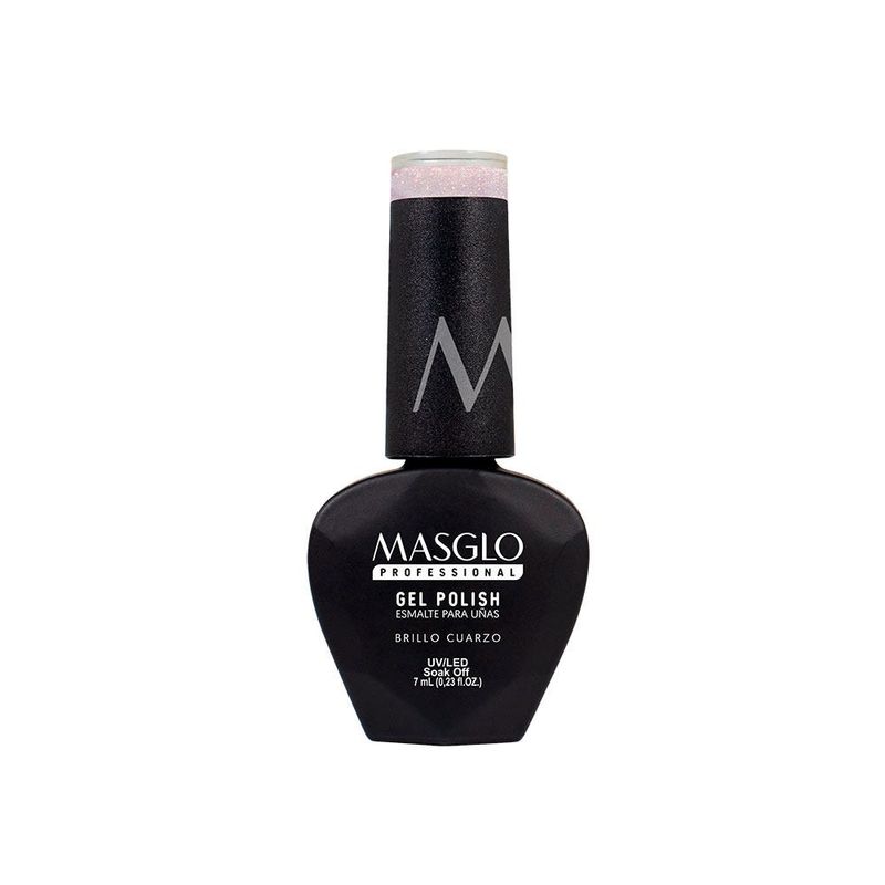 MASGLO - Esmalte Permanente Gel Polish Brillo Cuarzo 7Ml