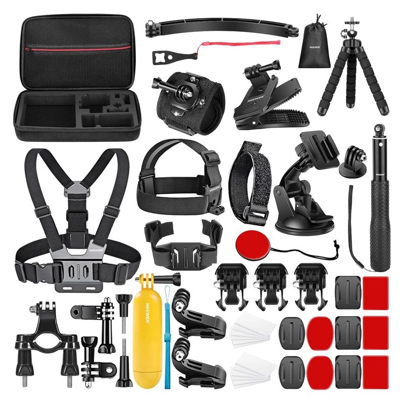 NEEWER - Kit Accesorios 50 en 1 Neewer para Cámaras de Acción