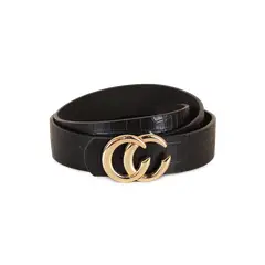 CARVEN - Cinturón mujer Iris negro Paris
