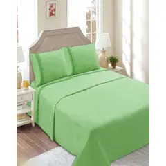 GENERICO - SABANAS 144 HILOS KING VERDE