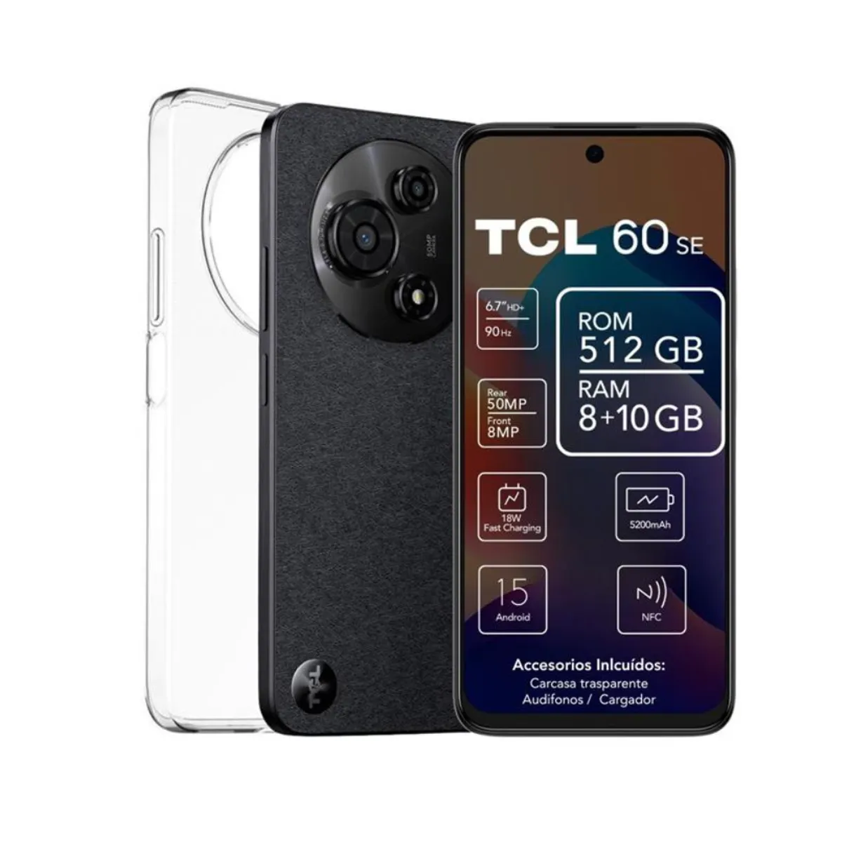 TCL - Smartphone TCL 60SE 512+8GB Negro