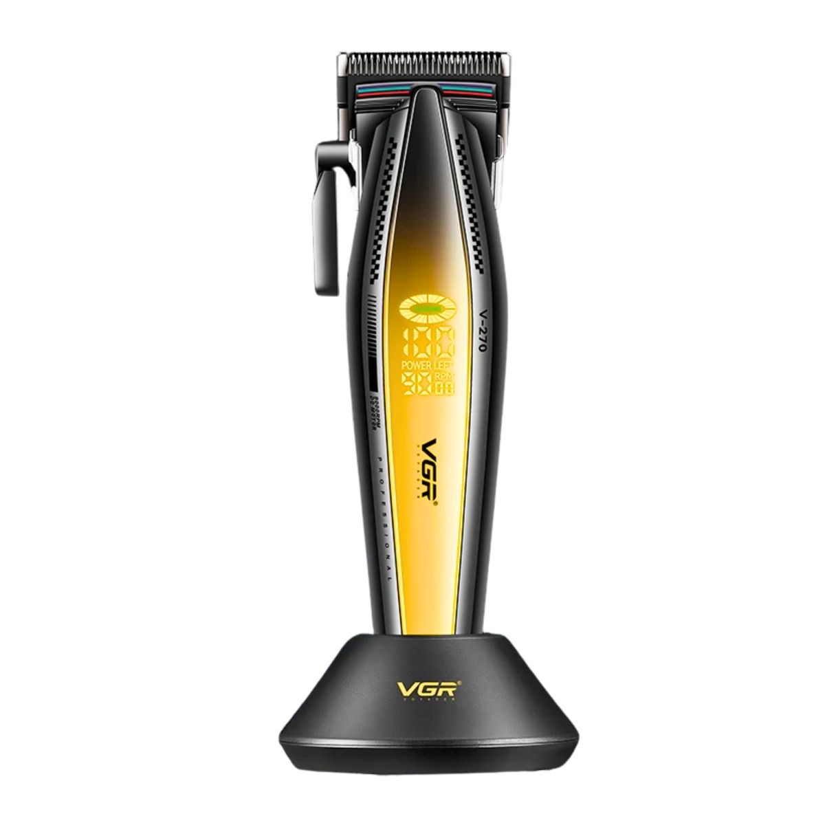 VGR VOYAGER - Máquina VGR Profesional Corta Pelo Dorado V-270 9000 RPM