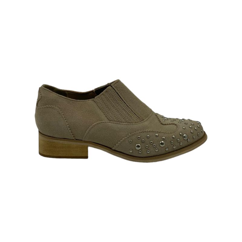 HERIEL - Zapato Beige Gamuza Mujer