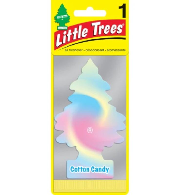GENERICO - SET DE 4 PINOS AROMATIZANTE COTTON CANDY LITTLE TREES