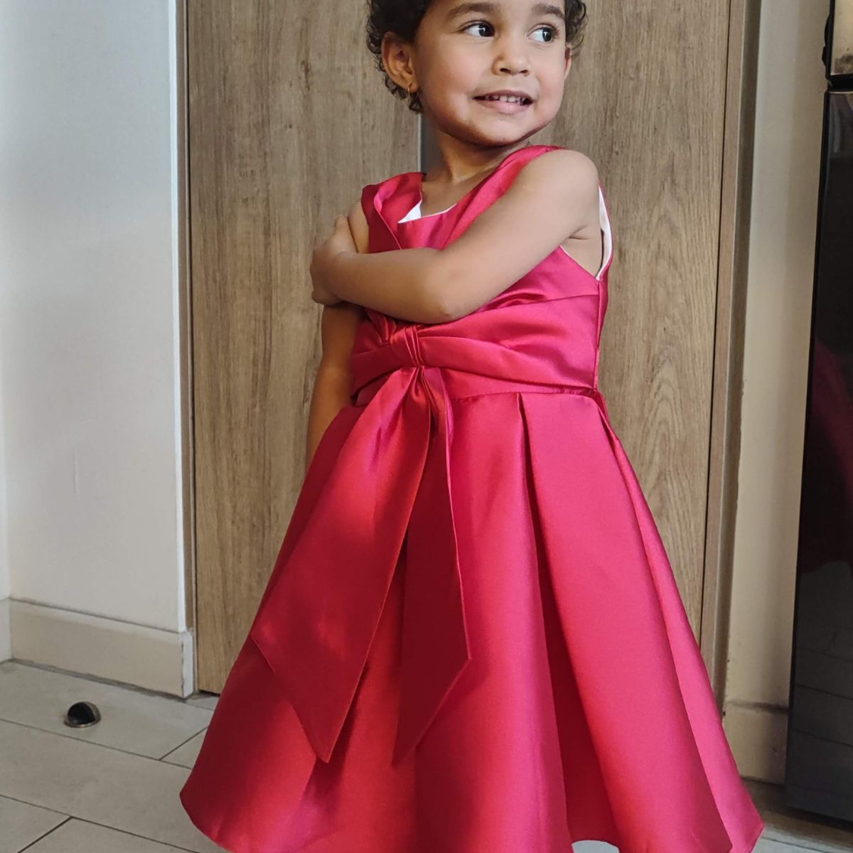 DANK - Vestido de niña Lazo Encantador