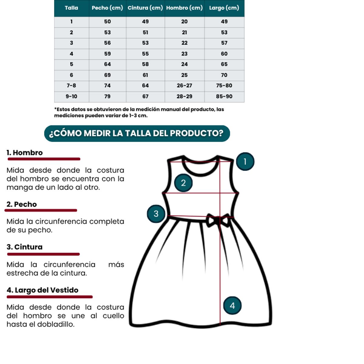 DANK - Vestido de niña Lazo Encantador
