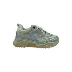 HERIEL - Zapatilla Blanca Holografica Mujer