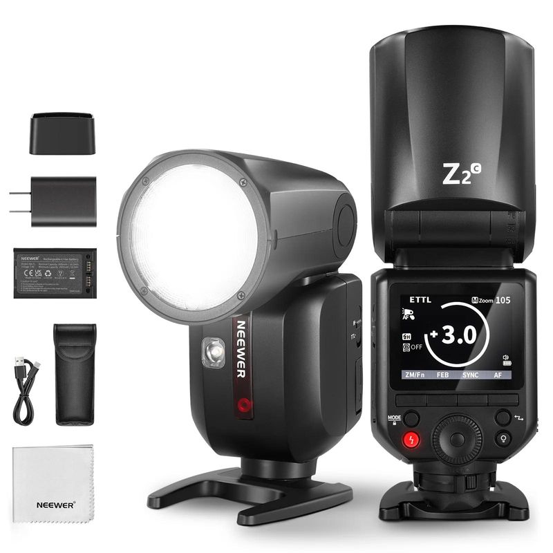 NEEWER - Flash Speedlite Neewer Z2-C TTL Cabezal Redondo para Canon