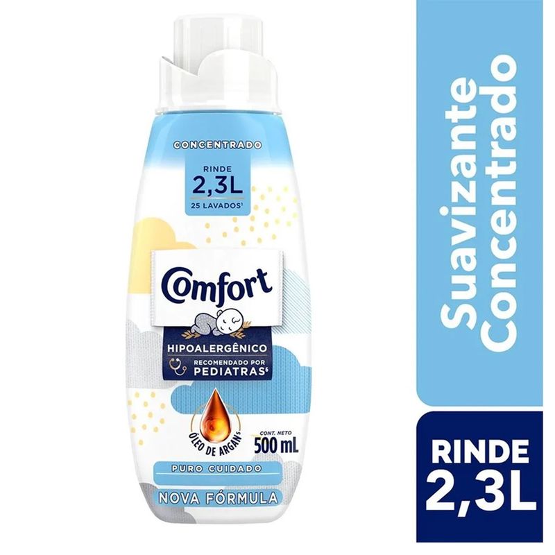 CONFORT - Suavizante Ropa Comfort Concentrado Puro Cuidado 500ml