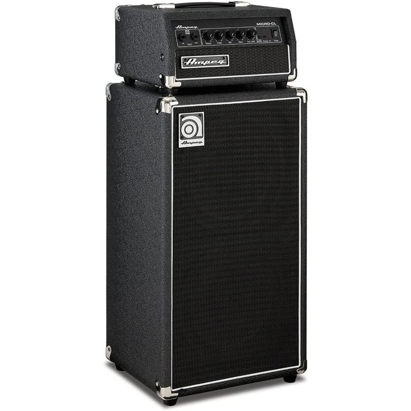AMPEG - Gabinete de bajo + cabezal Ampeg Micro-CL Stack