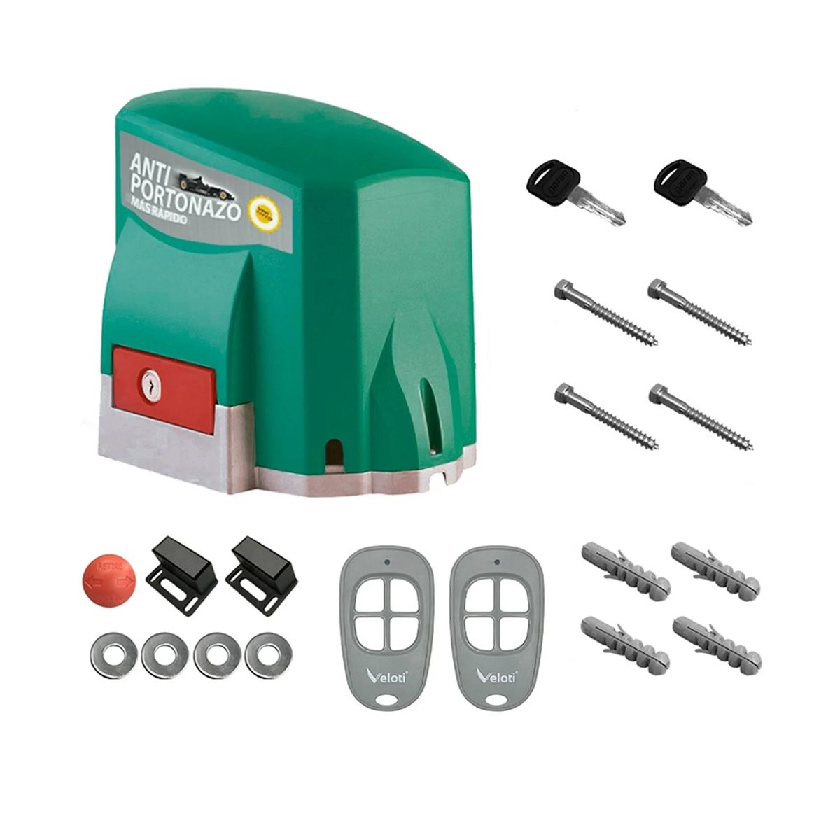 VELOTI - MOTOR PARA PORTON DE CORREDERA 700KG SIN CREMALLERA VELOTI
