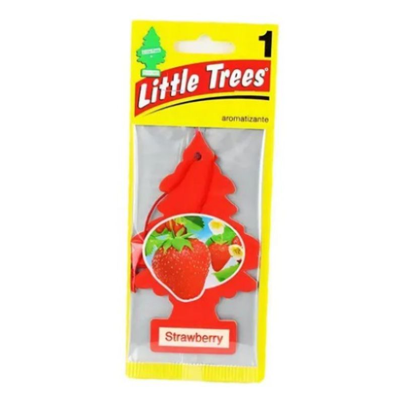 GENERICO - SET DE 4 PINOS AROMA FRUTILLA   LITTLES TREES
