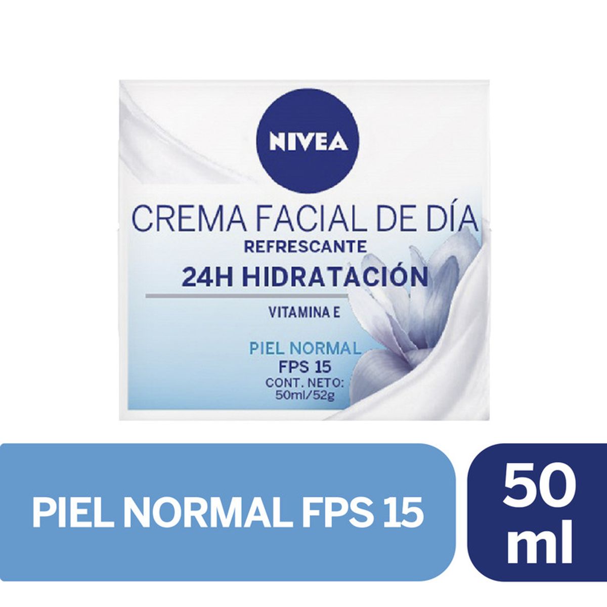 NIVEA - Crema Facial Hidratante Activa Día Nivea FPS15 50ml