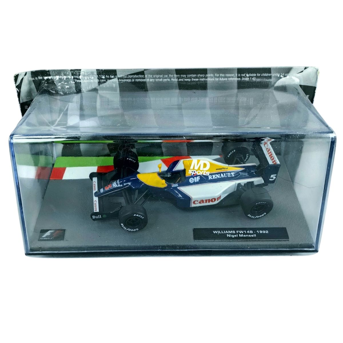 FORMULA 1 - Auto Formula 1 Williams FW14b 1992 N.Mansell Caja Acril 1:43