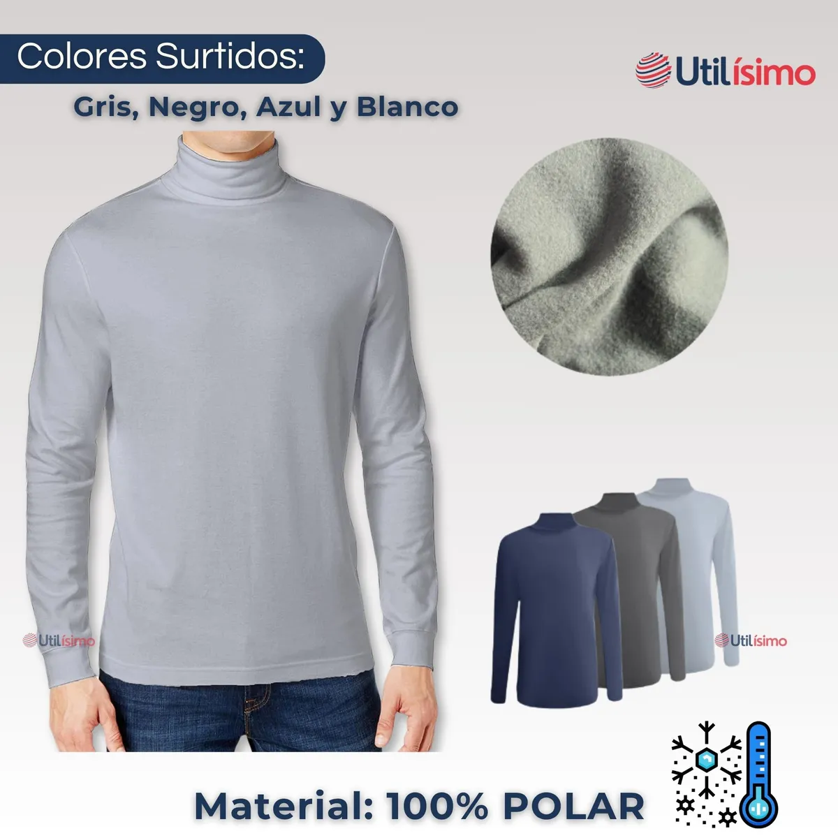 UTILISIMO - Pack 6 Camiseta Beatle Polar Juvenil  Colores Surtidos