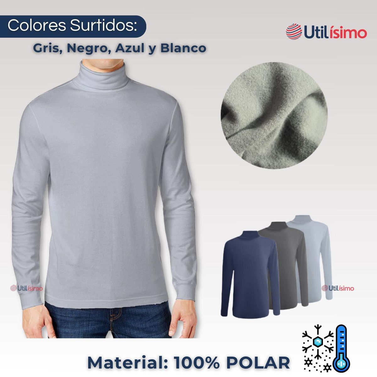 UTILISIMO - Pack 6 Camiseta Beatle Polar Juvenil  Colores Surtidos