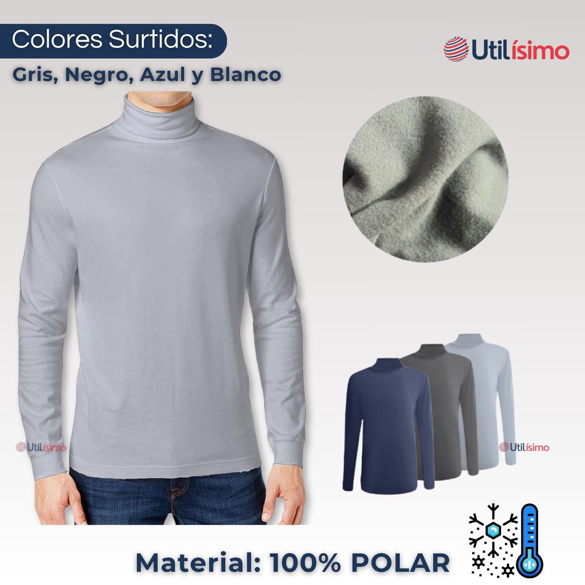 UTILISIMO - Pack 3 Camiseta Beatle Polar Juvenil  Colores Surtidos