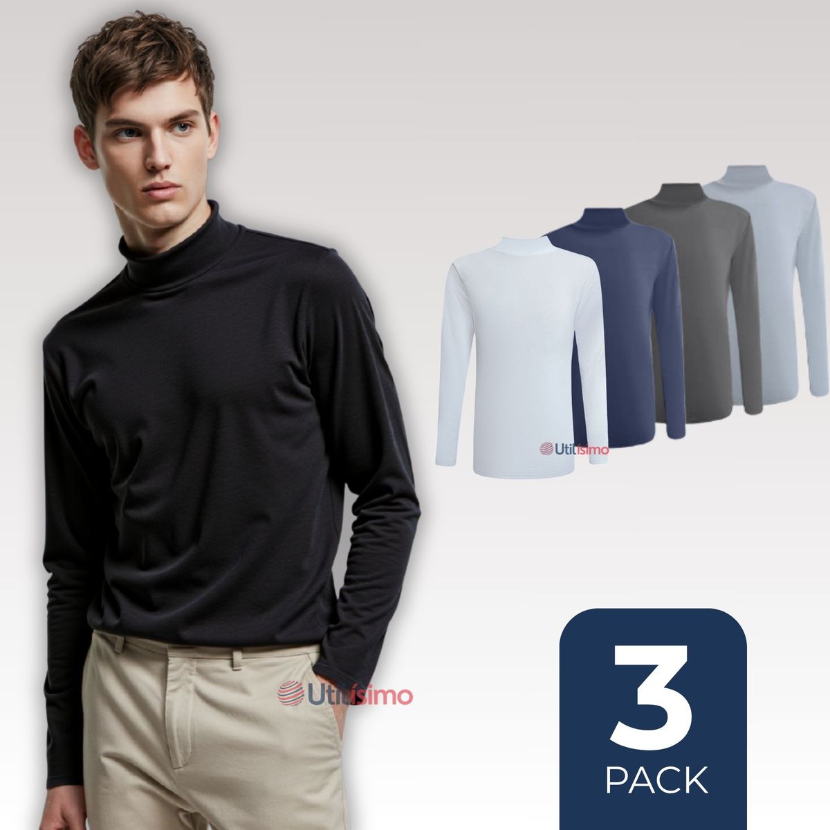 UTILISIMO - Pack 3 Camiseta Beatle Polar Juvenil  Colores Surtidos