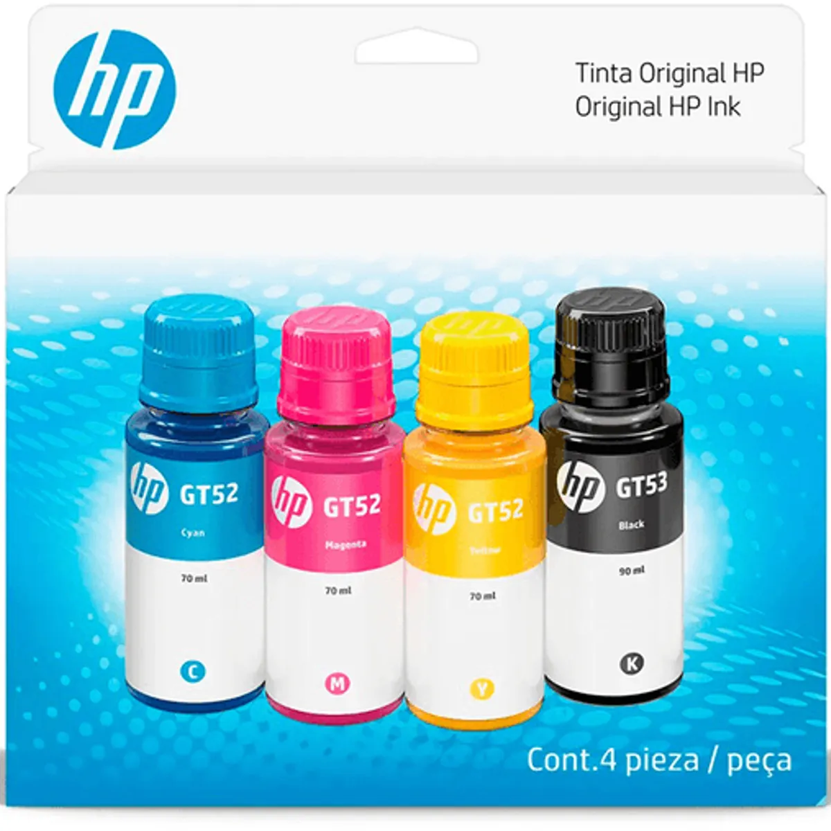 HP - PACK TINTA HP GT53 Y GT52 NEGRO Y COLORES