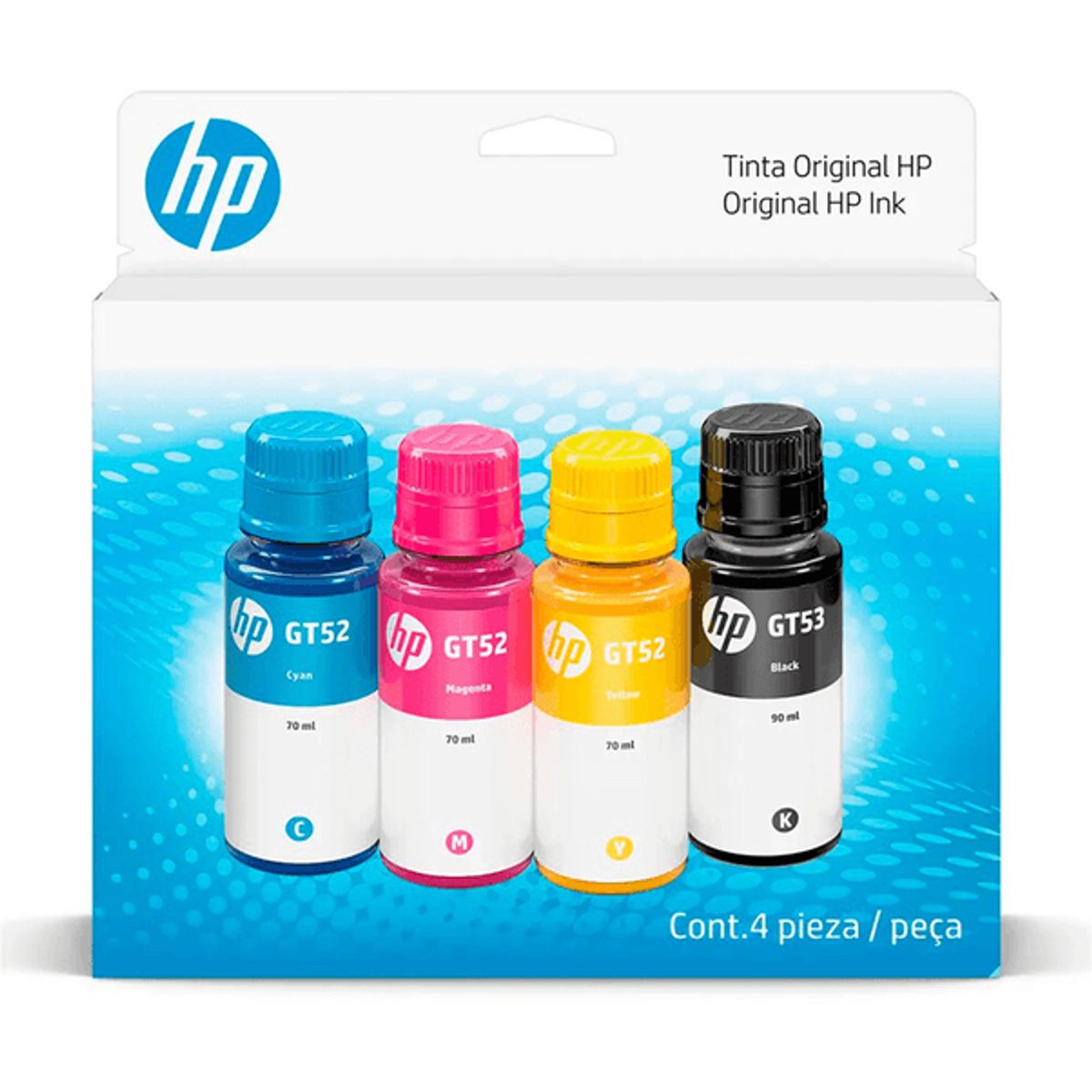 HP - PACK TINTA HP GT53 Y GT52 NEGRO Y COLORES
