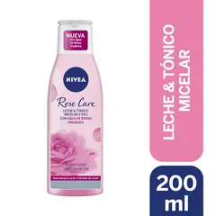 NIVEA - Leche & Tónico Micelar 2 En 1 Rose Care 200ml