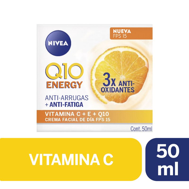 NIVEA - NIVEA Crema Facial Q10 Energy Día FPS15 50ml